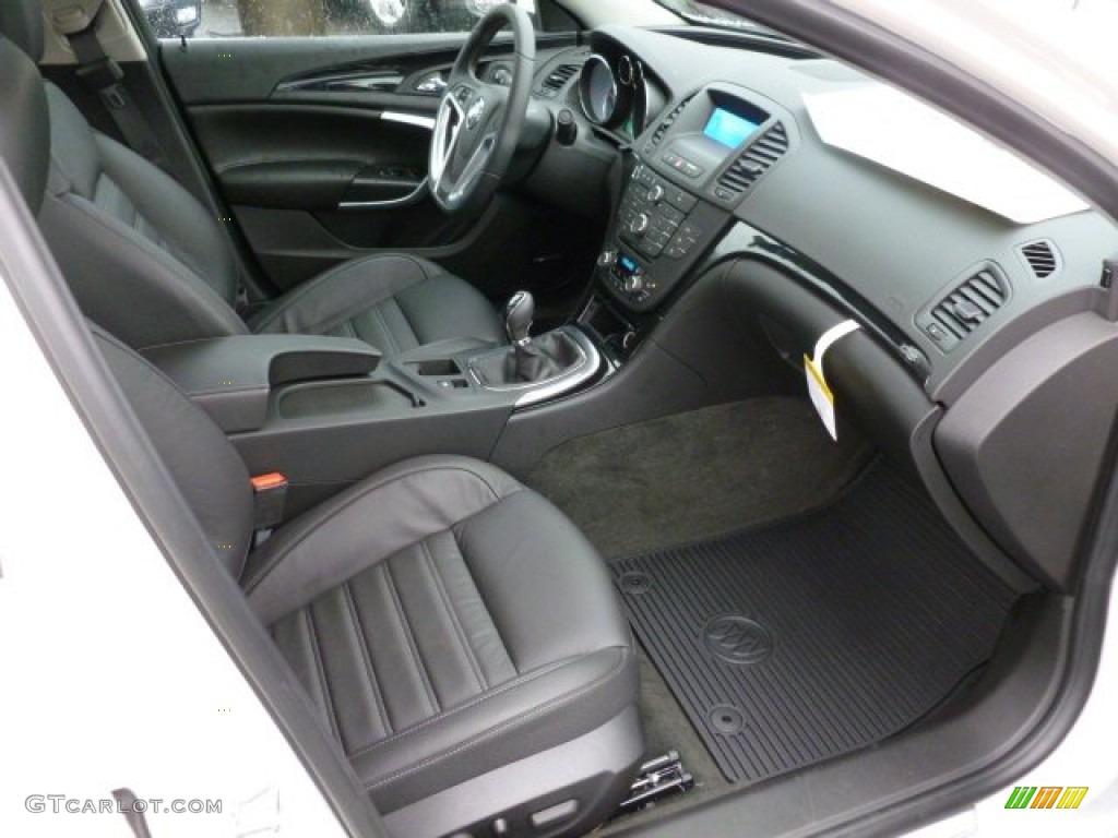 Ebony Interior 2012 Buick Regal GS Photo #59757629