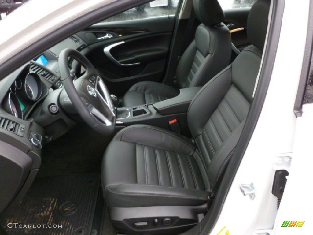 Ebony Interior 2012 Buick Regal GS Photo #59757674
