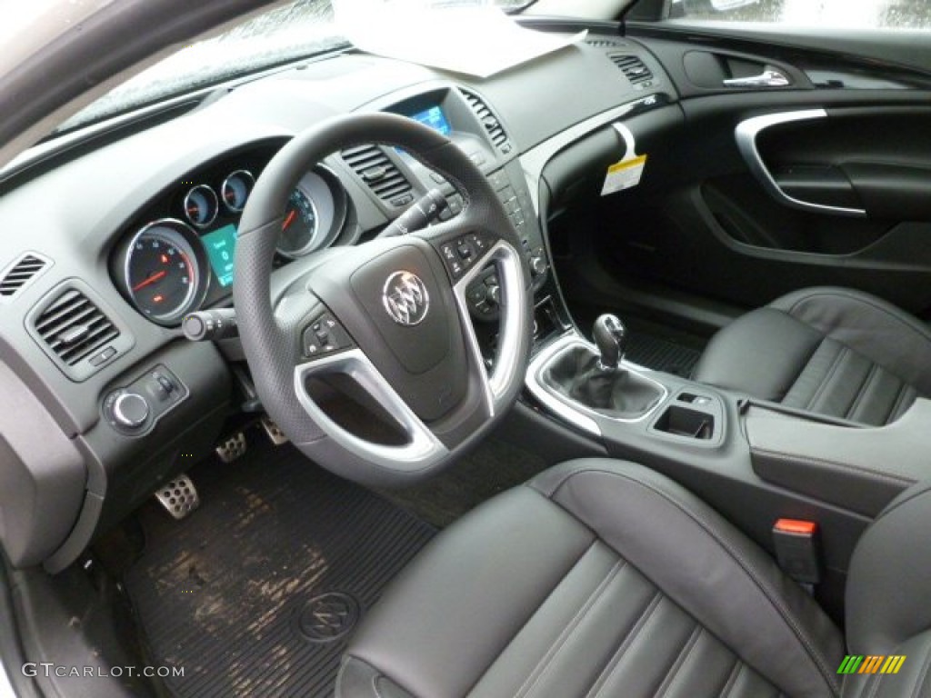 Ebony Interior 2012 Buick Regal GS Photo #59757682