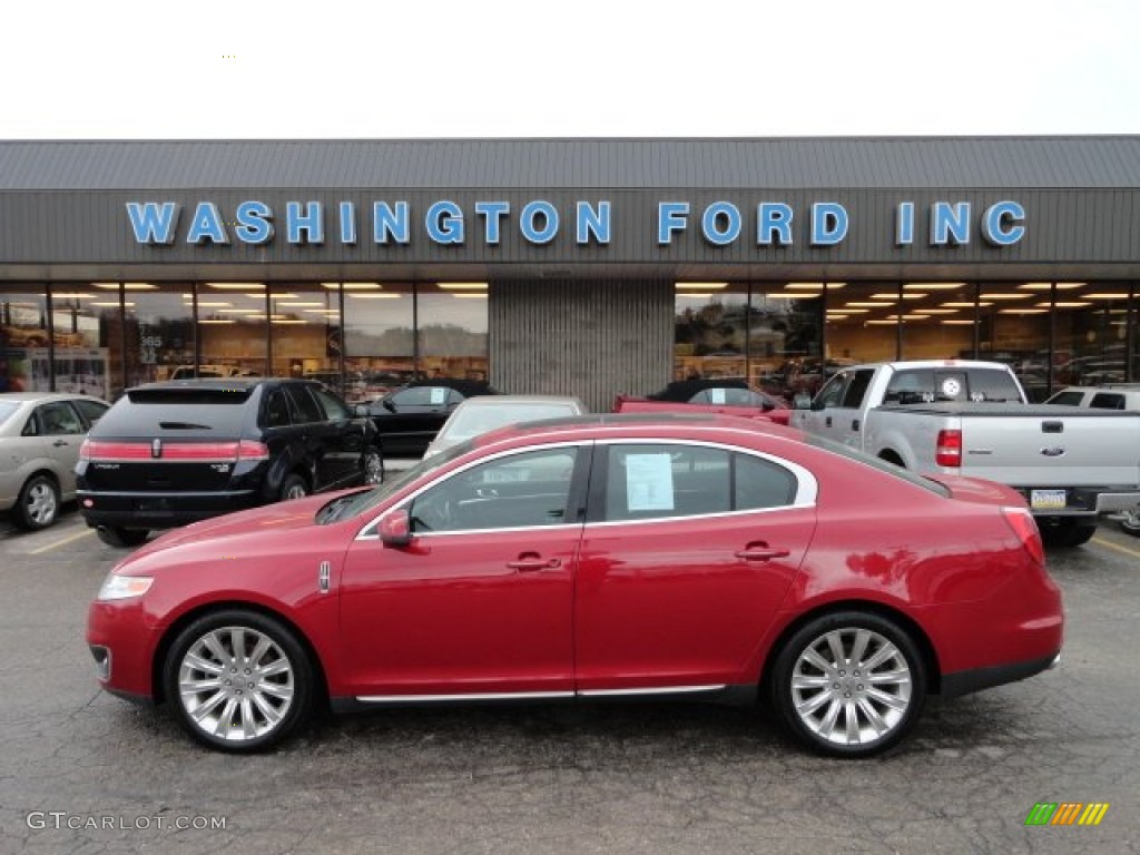 2009 MKS AWD Sedan - Sangria Red Metallic / Charcoal Black photo #1