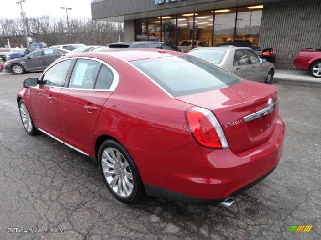 2009 MKS AWD Sedan - Sangria Red Metallic / Charcoal Black photo #2