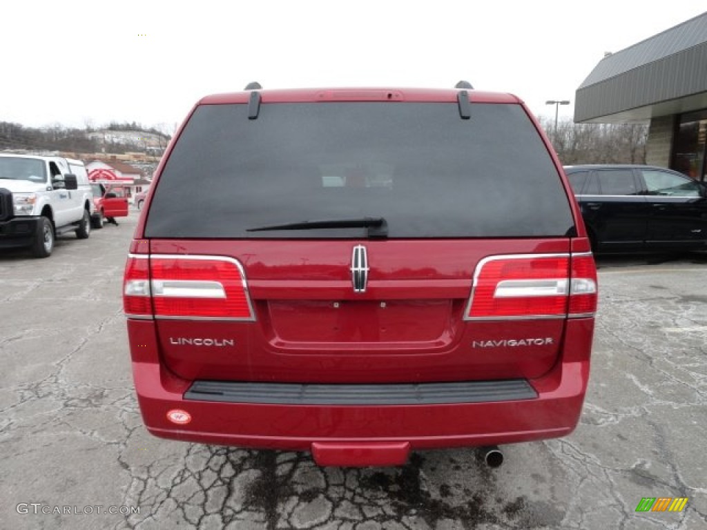 2009 Navigator L 4x4 - Sangria Red Metallic / Charcoal Black photo #3