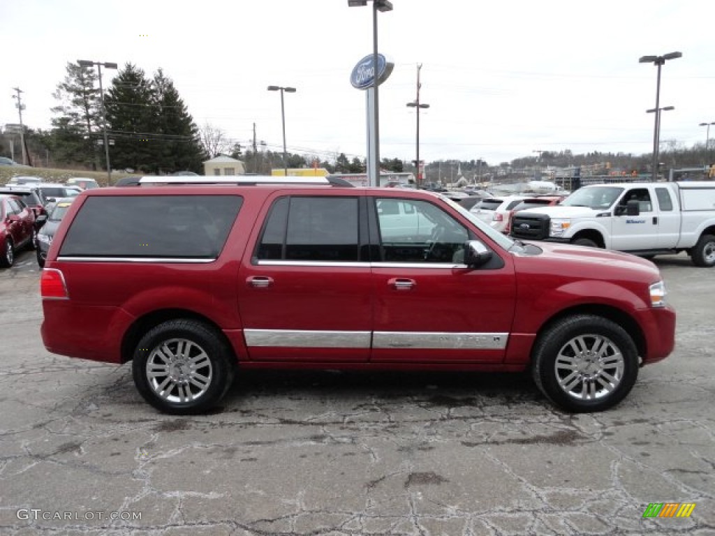 2009 Navigator L 4x4 - Sangria Red Metallic / Charcoal Black photo #5