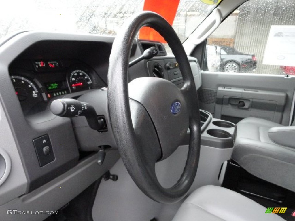 2011 Ford E Series Van E250 XL Cargo Medium Flint Steering Wheel Photo #59759372