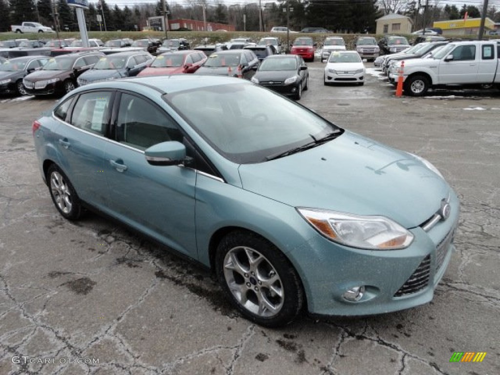 Frosted Glass Metallic 2012 Ford Focus SEL Sedan Exterior Photo #59759672