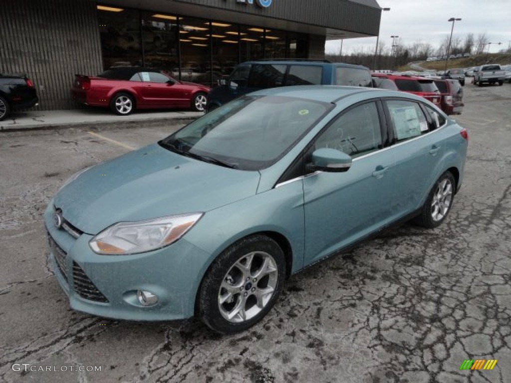 Frosted Glass Metallic 2012 Ford Focus SEL Sedan Exterior Photo #59759693