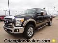 2012 Tuxedo Black Metallic Ford F250 Super Duty Lariat Crew Cab 4x4  photo #1