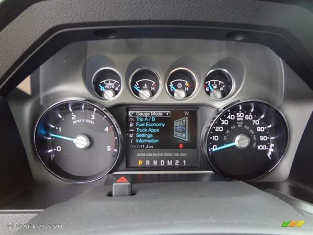 2012 Ford F250 Super Duty Lariat Crew Cab 4x4 Gauges Photo #59760413