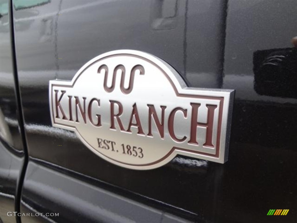 2012 F250 Super Duty King Ranch Crew Cab 4x4 - Tuxedo Black Metallic / Chaparral Leather photo #15