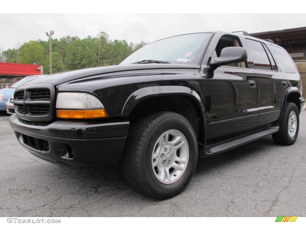 2002 Durango SLT 4x4 - Black / Sandstone photo #1