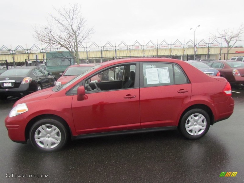 Red Brick Metallic 2010 Nissan Versa 1.8 S Sedan Exterior Photo #59761718