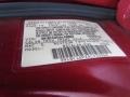  2010 Versa 1.8 S Sedan Red Brick Metallic Color Code NAC