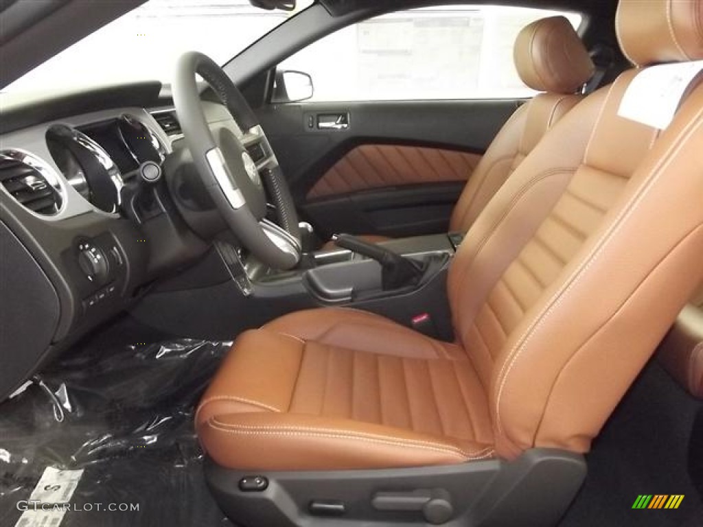 Saddle Interior 2012 Ford Mustang GT Premium Coupe Photo #59762435