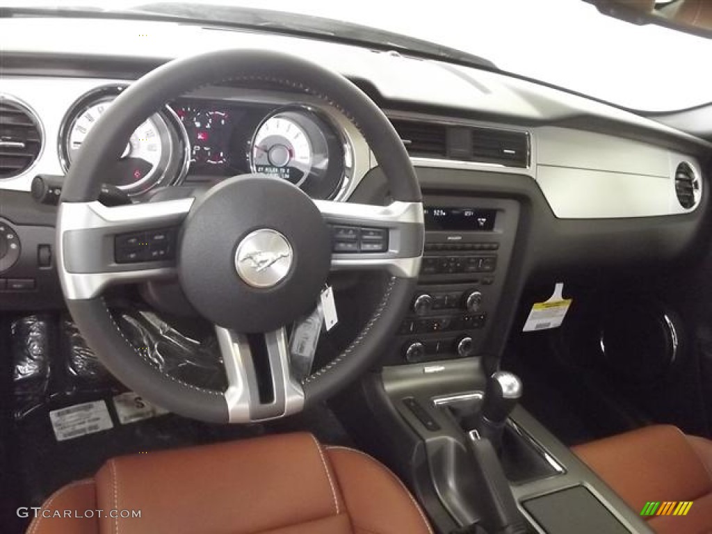 2012 Ford Mustang GT Premium Coupe Saddle Dashboard Photo #59762453