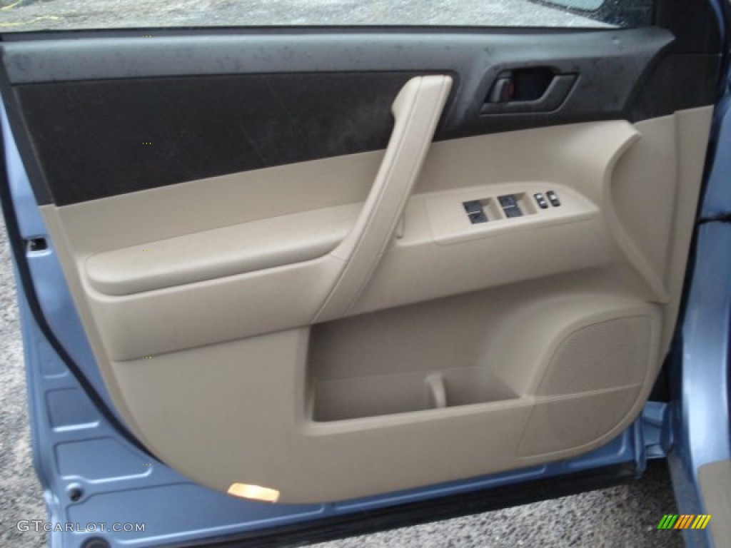 2008 Toyota Highlander 4WD Sand Beige Door Panel Photo #59763974