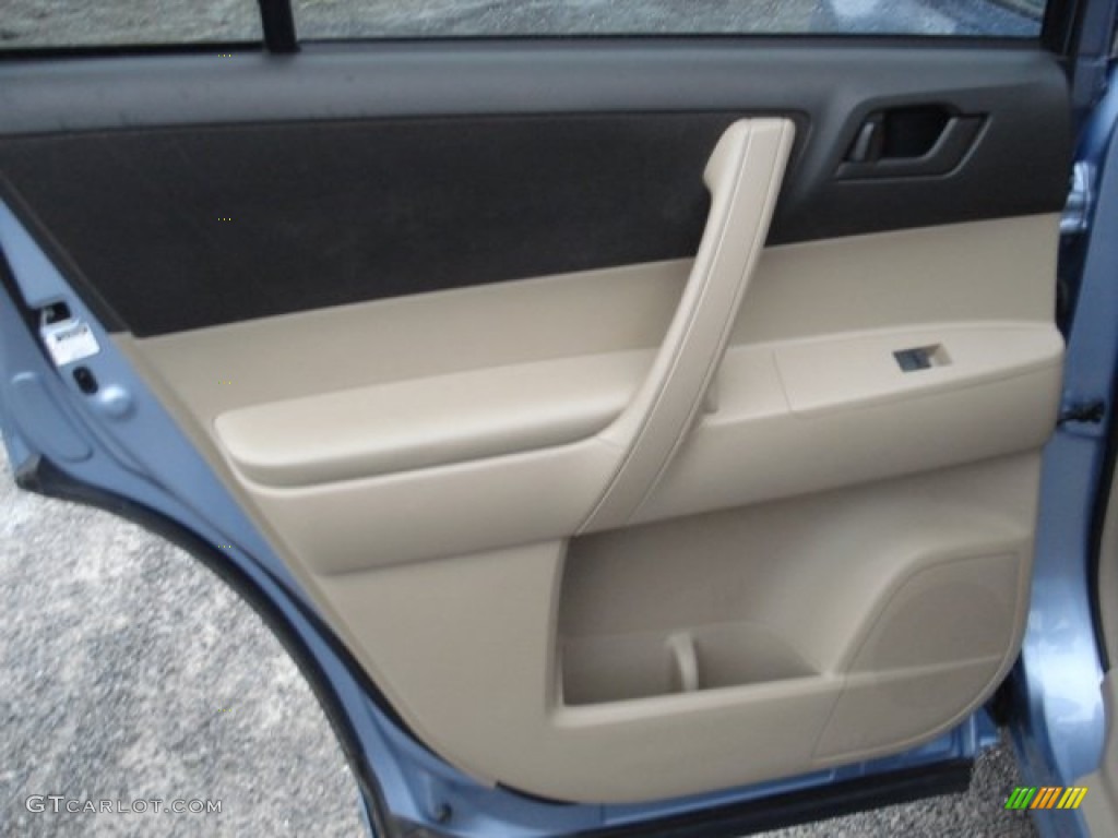 2008 Toyota Highlander 4WD Sand Beige Door Panel Photo #59763992