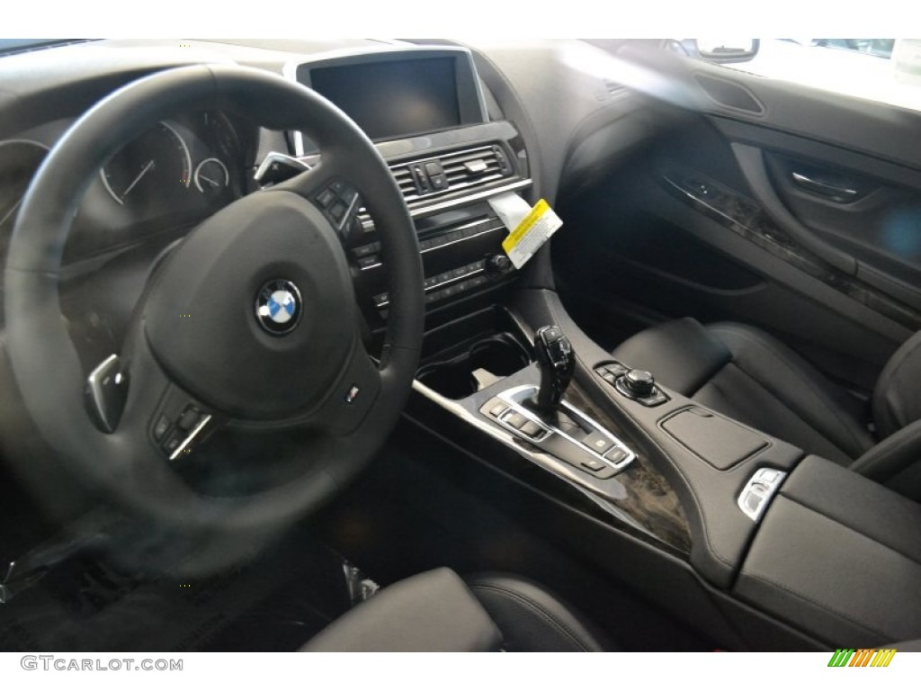 Black Dakota Leather Interior 2012 BMW 6 Series 640i Coupe Photo #59764325