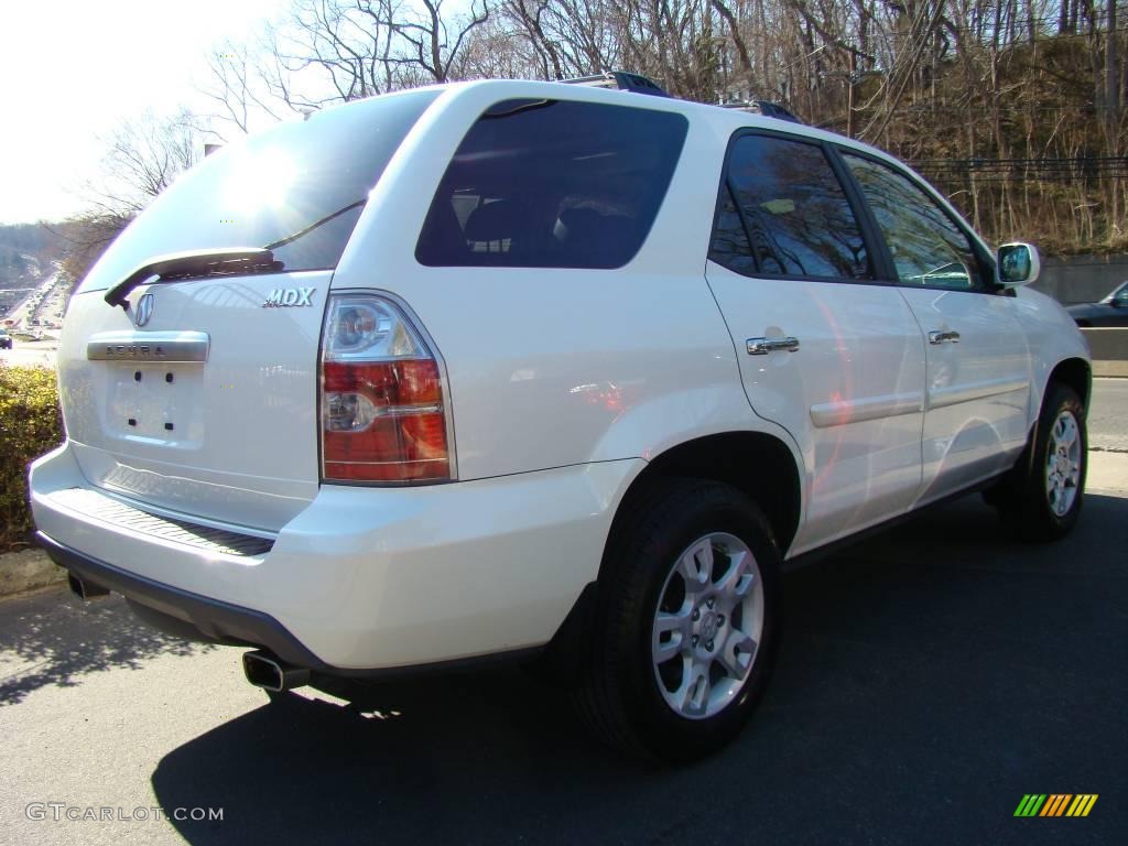 2006 MDX  - Aspen White Pearl / Saddle photo #4