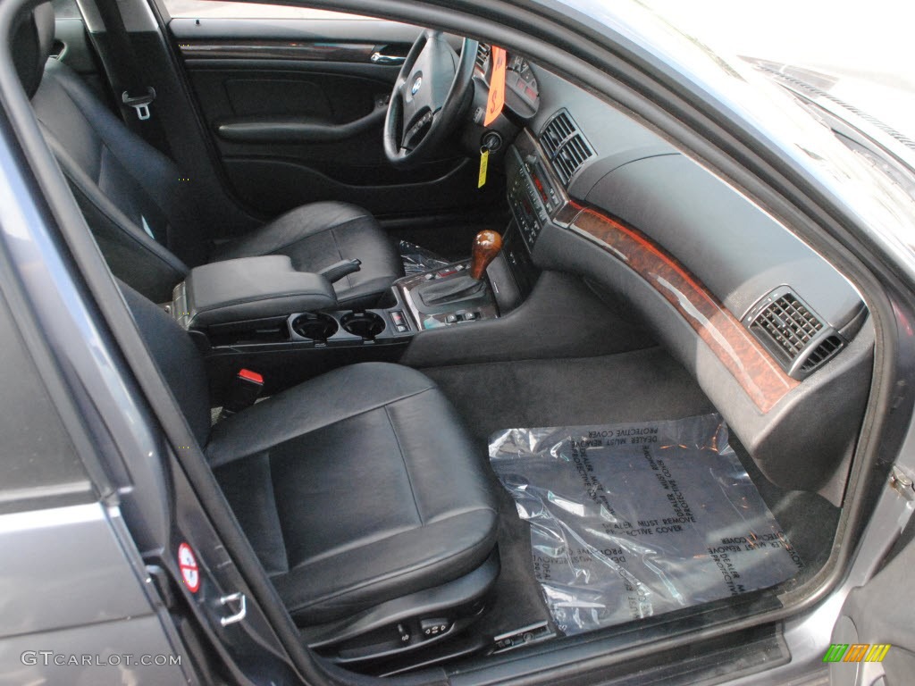 2001 3 Series 325i Sedan - Steel Grey Metallic / Black photo #3