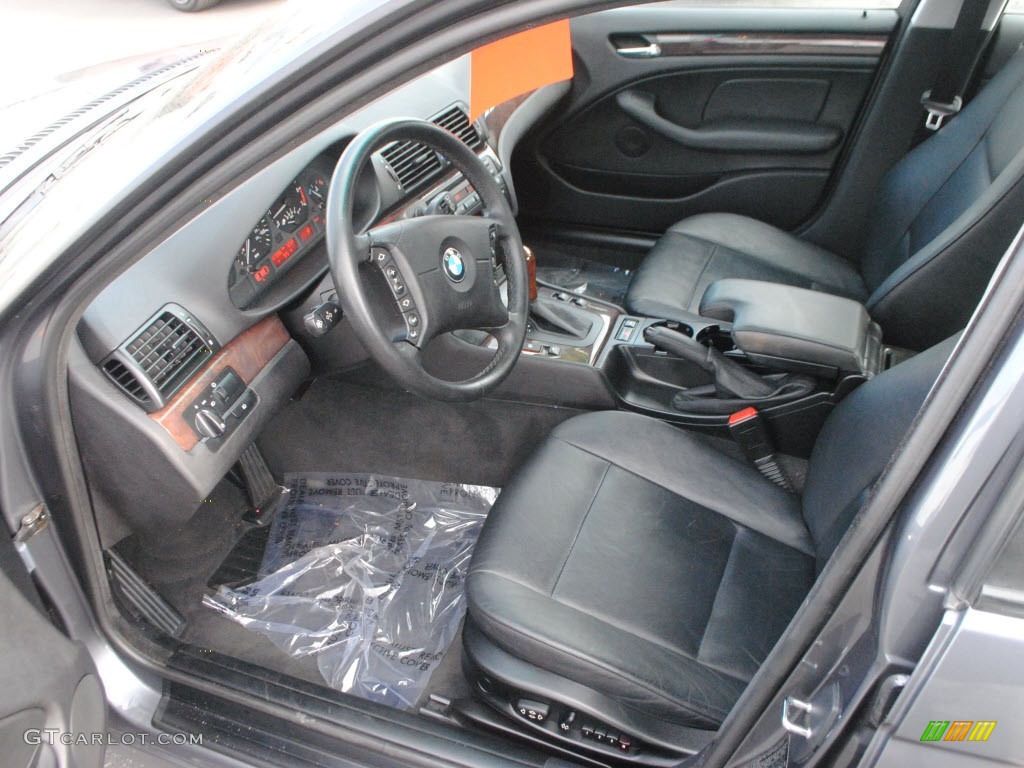 2001 3 Series 325i Sedan - Steel Grey Metallic / Black photo #16