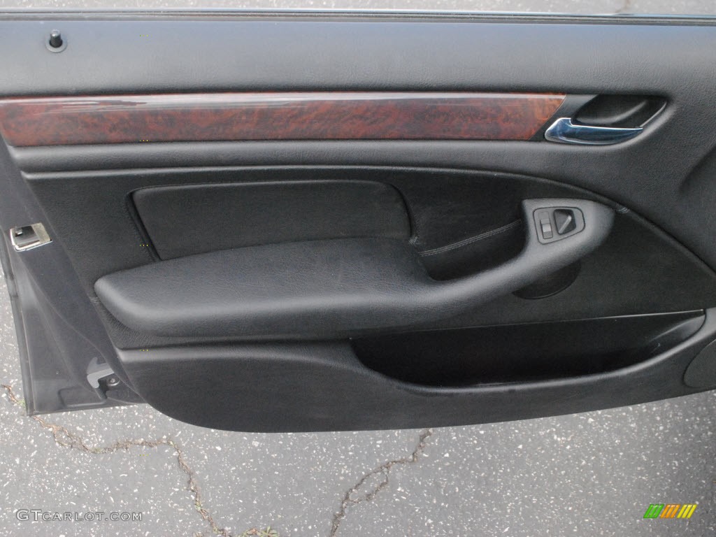 2001 3 Series 325i Sedan - Steel Grey Metallic / Black photo #17