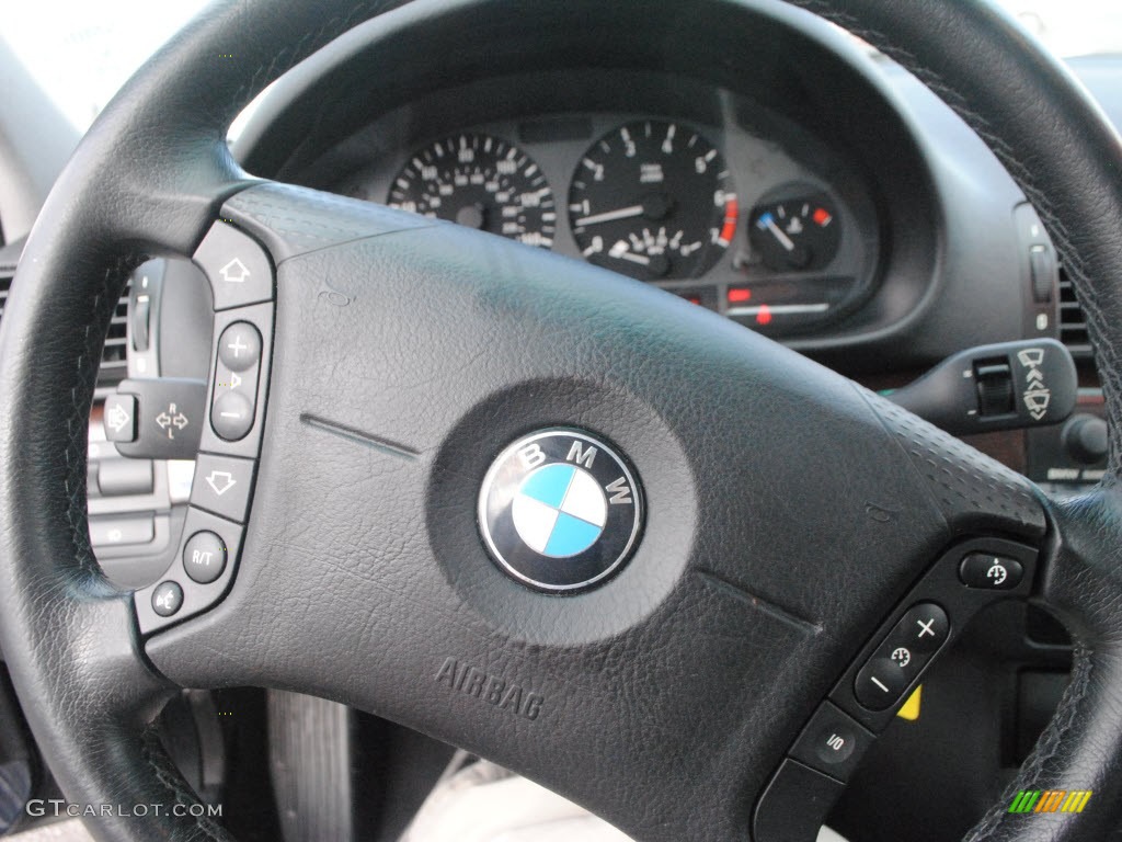 2001 3 Series 325i Sedan - Steel Grey Metallic / Black photo #20