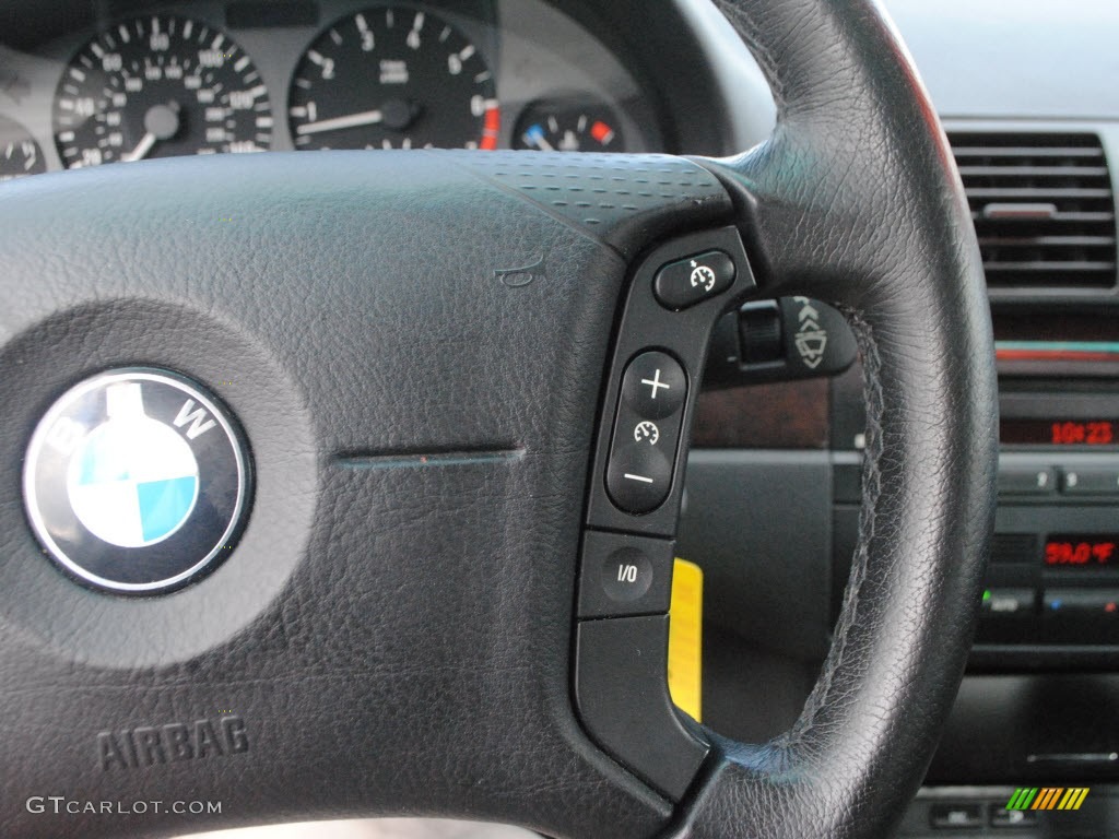 2001 3 Series 325i Sedan - Steel Grey Metallic / Black photo #22