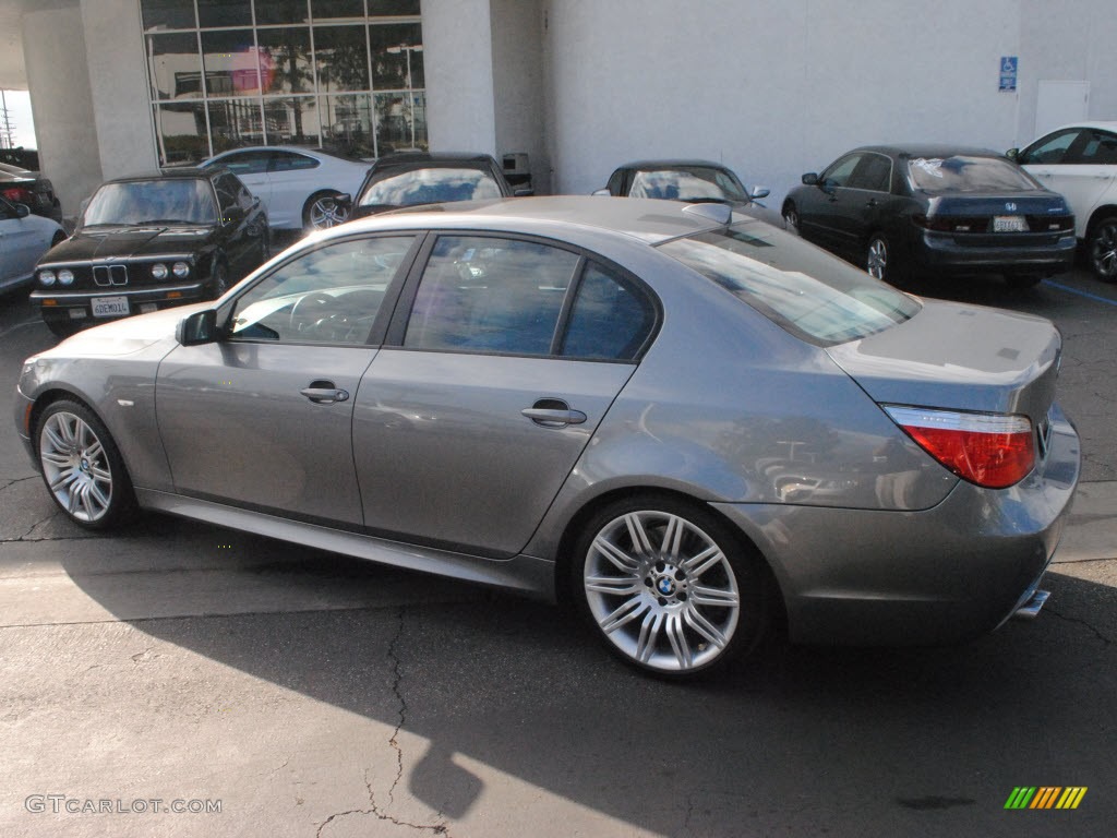 Space Grey Metallic 2009 BMW 5 Series 550i Sedan Exterior Photo #59766341