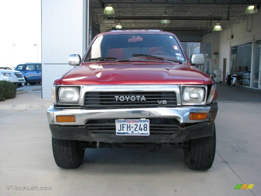 1990 4Runner SR5 V6 4x4 - Red / Red photo #2