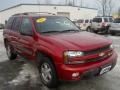 2002 Majestic Red Metallic Chevrolet TrailBlazer LS 4x4  photo #16