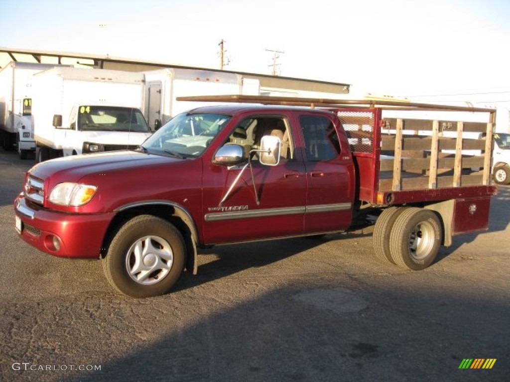 2003 Tundra SR5 Access Cab - Salsa Red Pearl / Gray photo #1