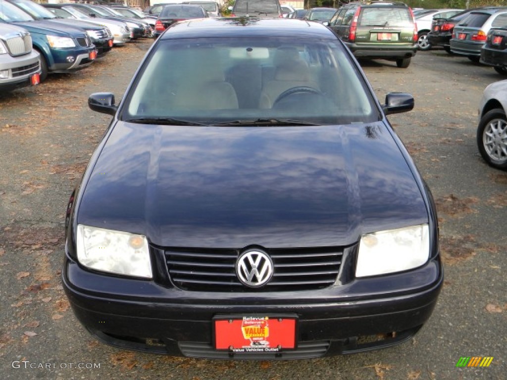 2000 Jetta GLS VR6 Sedan - Atlantic Blue Pearl / Gray photo #3