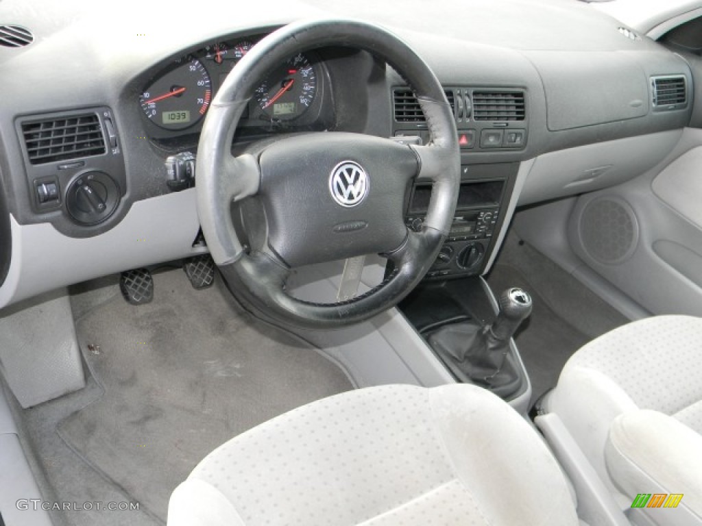 2000 Jetta GLS VR6 Sedan - Atlantic Blue Pearl / Gray photo #7