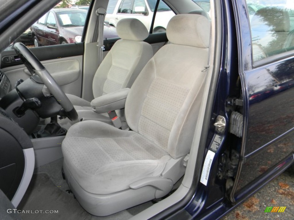 2000 Jetta GLS VR6 Sedan - Atlantic Blue Pearl / Gray photo #8