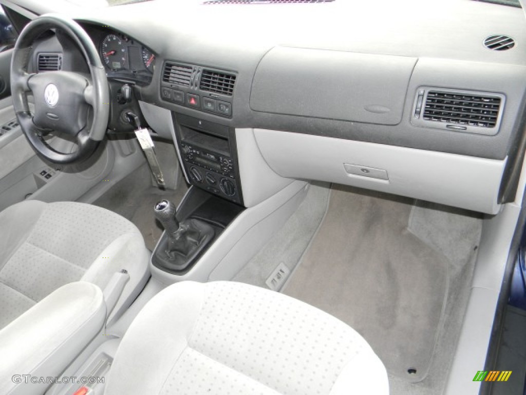 2000 Jetta GLS VR6 Sedan - Atlantic Blue Pearl / Gray photo #11