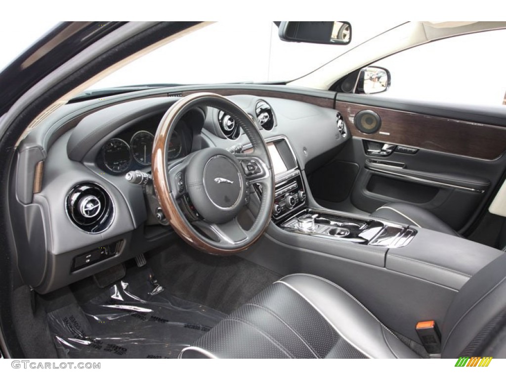 Jet Black/Ivory Interior 2011 Jaguar XJ XJ Supercharged Photo #59766974