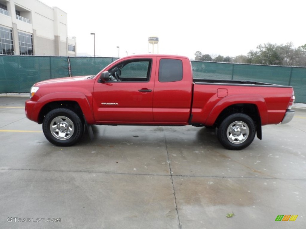 Barcelona Red Metallic 2010 Toyota Tacoma PreRunner Access Cab Exterior Photo #59767580
