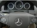 2009 Mercedes-Benz C Almond/Mocha Interior Steering Wheel Photo
