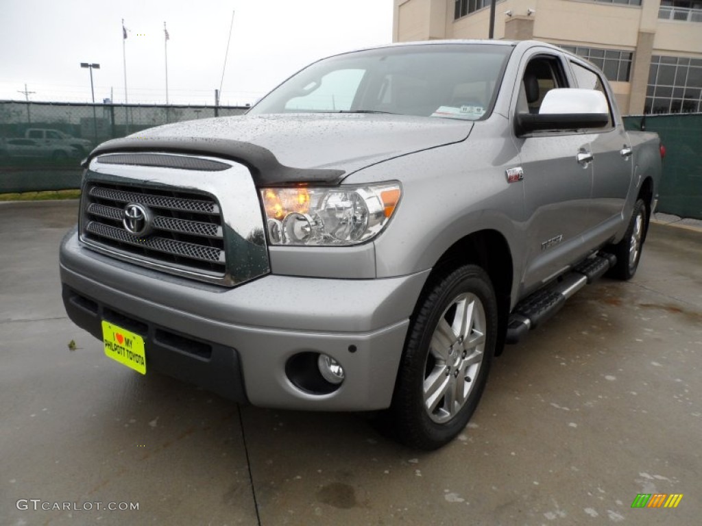 2008 Tundra Limited CrewMax - Silver Sky Metallic / Graphite Gray photo #7