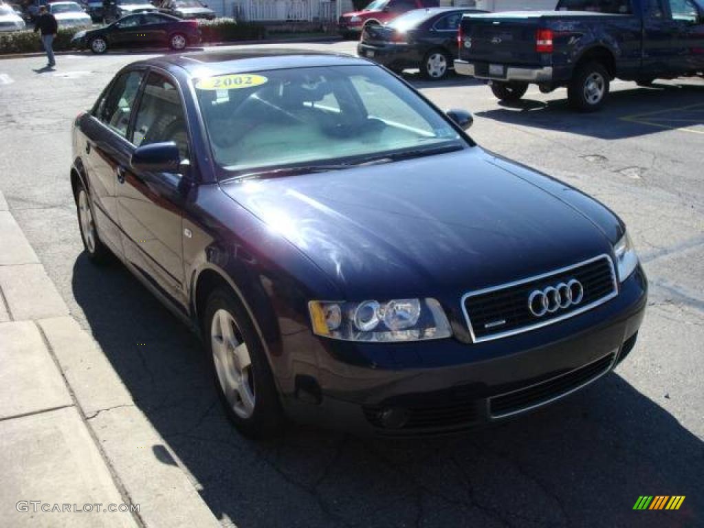 2002 A4 1.8T quattro Sedan - Ming Blue Pearl Effect / Grey photo #5