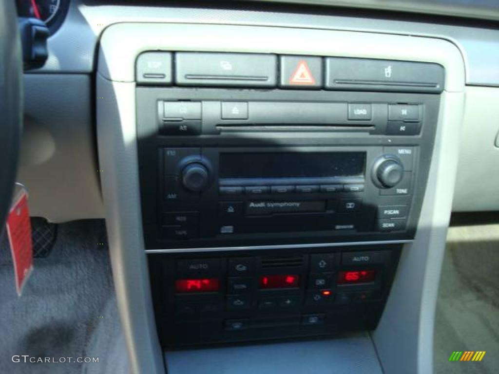 2002 A4 1.8T quattro Sedan - Ming Blue Pearl Effect / Grey photo #13