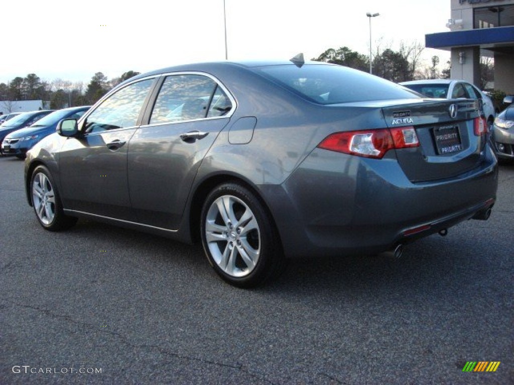 2010 TSX V6 Sedan - Polished Metal Metallic / Ebony photo #4