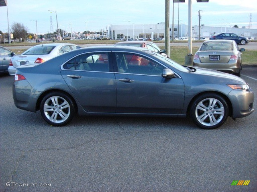 2010 TSX V6 Sedan - Polished Metal Metallic / Ebony photo #7