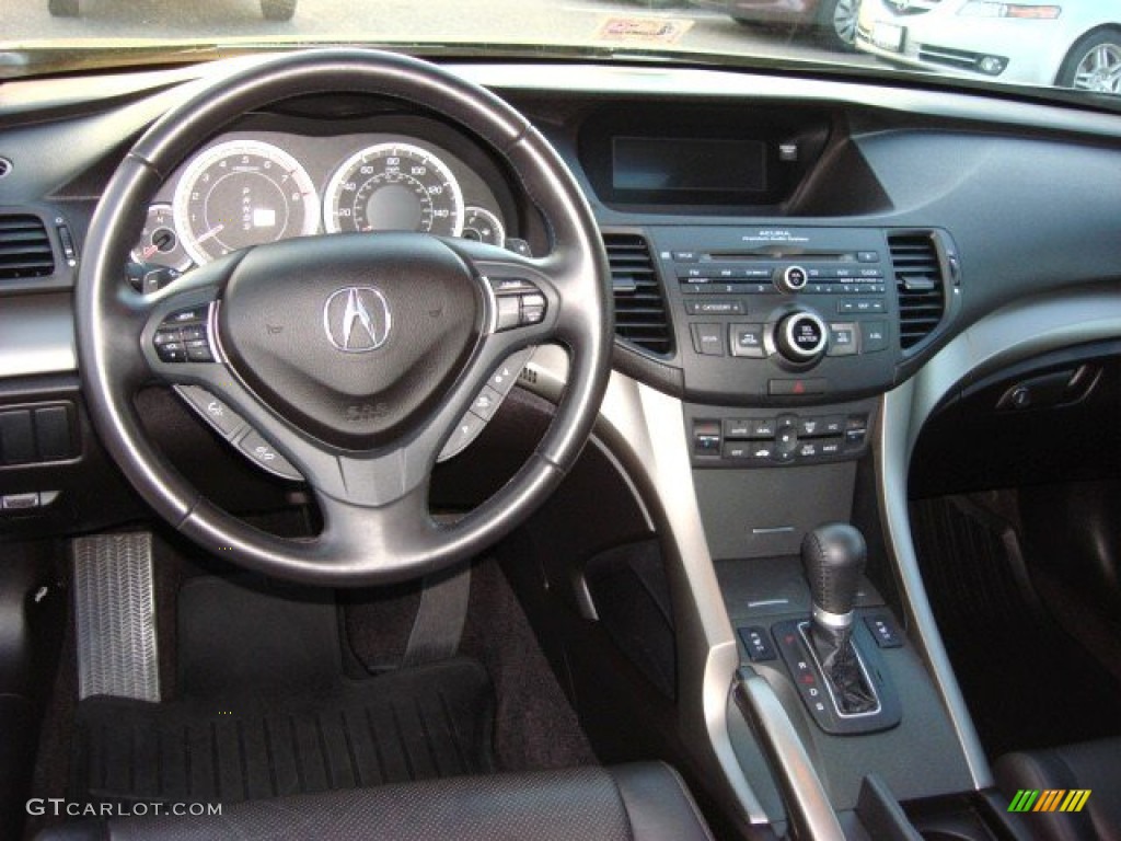2010 Acura TSX V6 Sedan Ebony Dashboard Photo #59769563