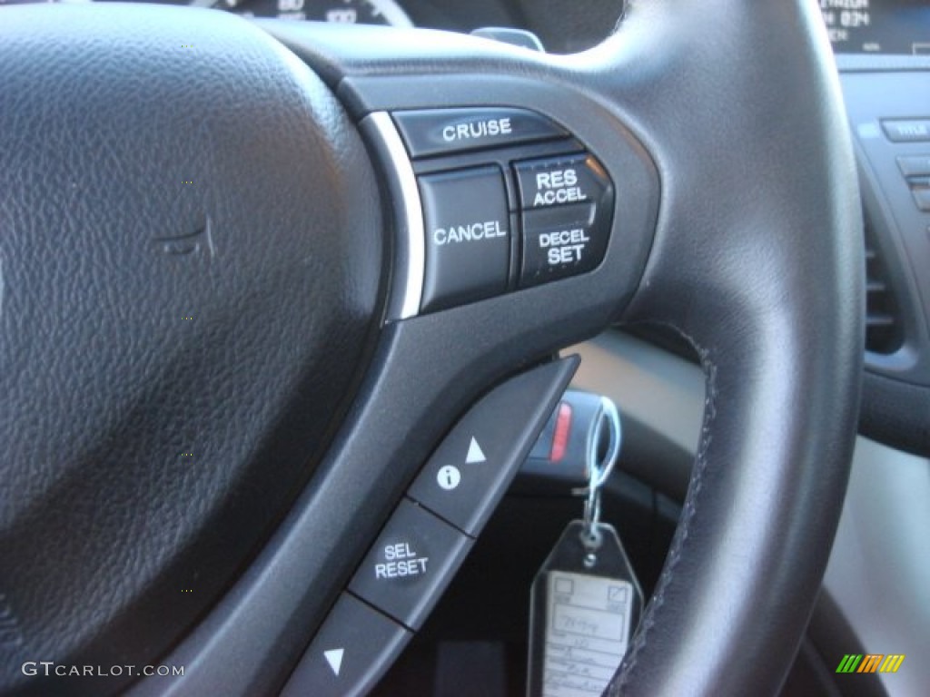 2010 TSX V6 Sedan - Polished Metal Metallic / Ebony photo #25