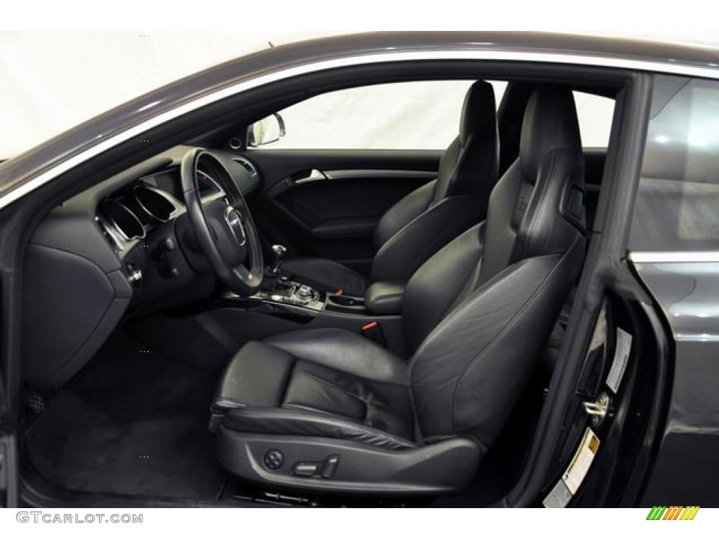 Black Silk Nappa Leather Interior 2009 Audi S5 4.2 quattro Photo #59770124
