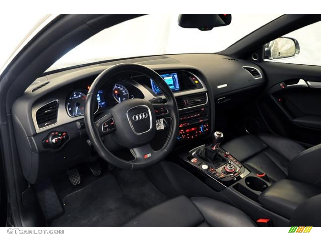 2009 Audi S5 4.2 quattro Black Silk Nappa Leather Dashboard Photo #59770157