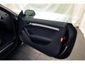 2009 Audi S5 Black Silk Nappa Leather Interior Door Panel Photo