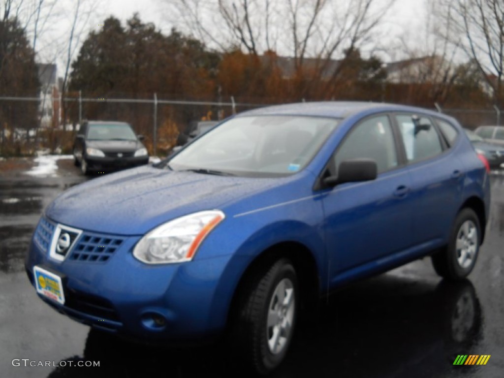 2009 Rogue S AWD - Indigo Blue / Black photo #1