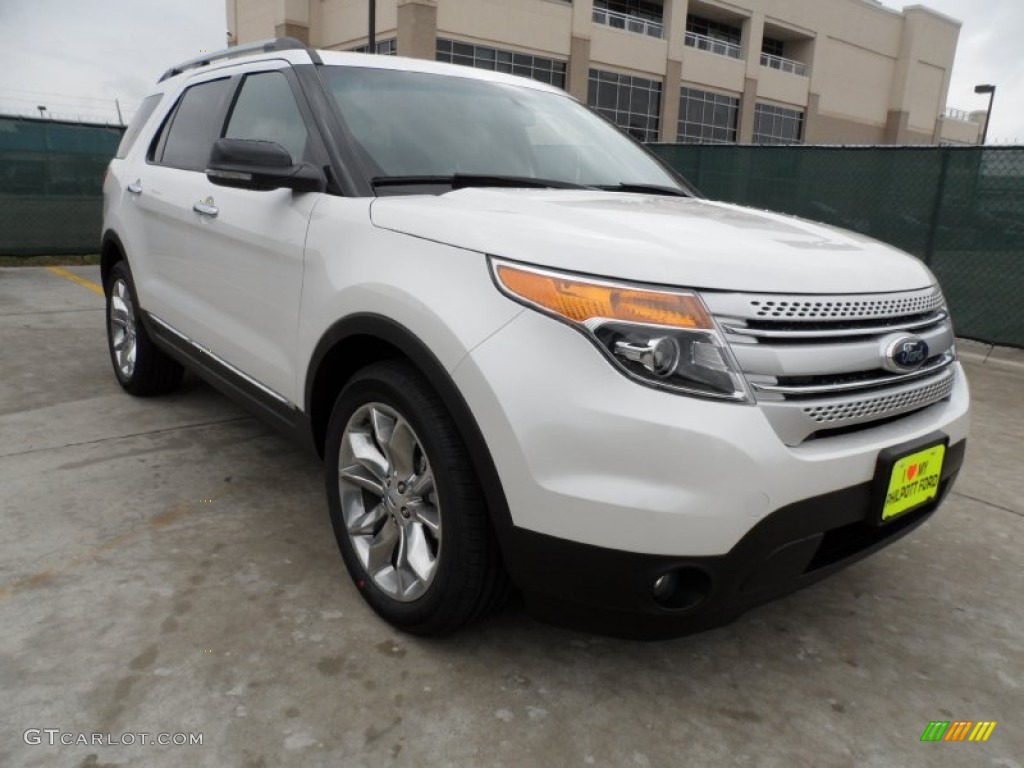 White Platinum Tri-Coat Ford Explorer